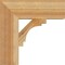 Ekena Millwork Merced Block Rough Sawn Bracket, Western Red Cedar, 4"W x 14"D x 14"H BKT04X14X14MRC05RWR - alternate 2